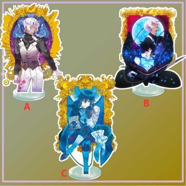 

keychains anime stand the case study of vanitas noe acrylic figure display deskdecoration 15cm, Silver