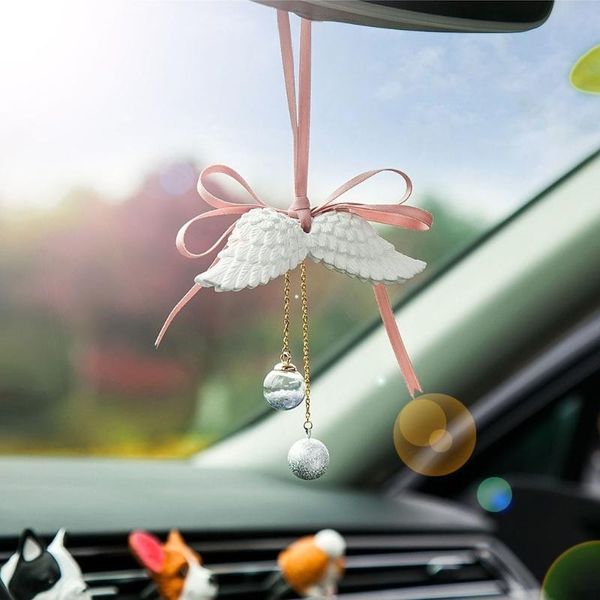 

car wing heart pendant rear view mirror pendants vehicle interior decorations presents for friends family 3xub