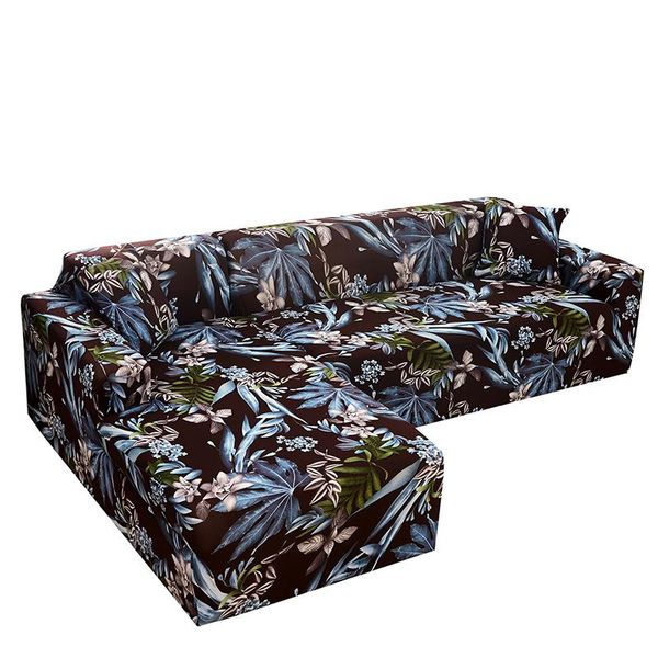

chair covers leaf print all-inclusive sofa cover for different shape l-shaped sectional slipcover couch single two three four seat