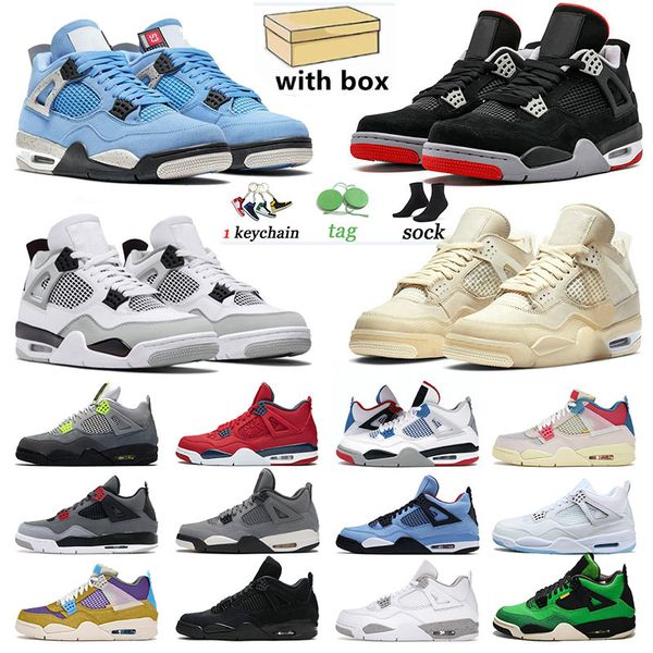 

with box jumpman 4s iv jorden basketball shoes 4 military black cat cactus jack off sail new bred trainers designer sneakers white mens wome