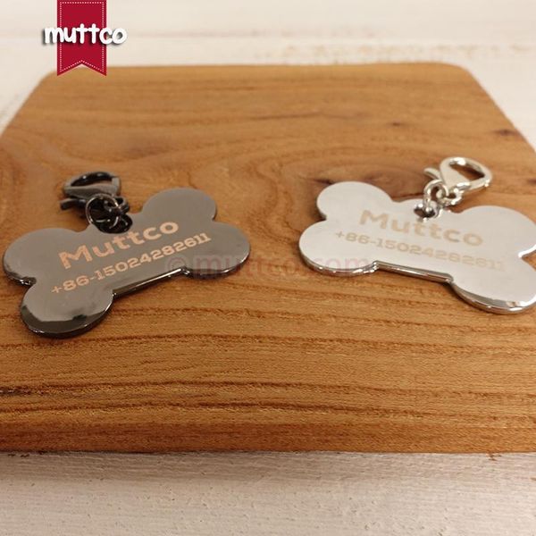 

dog apparel laster engrave bone print id tag blank pet name 2 kinds smooth surface