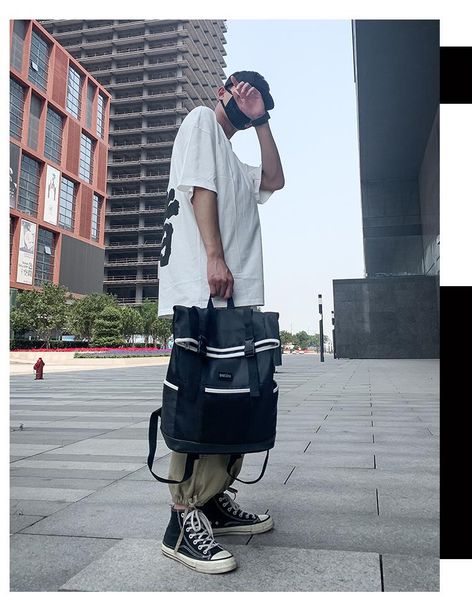 

harajuku ulzzang high school student bag large backpack leisure travel