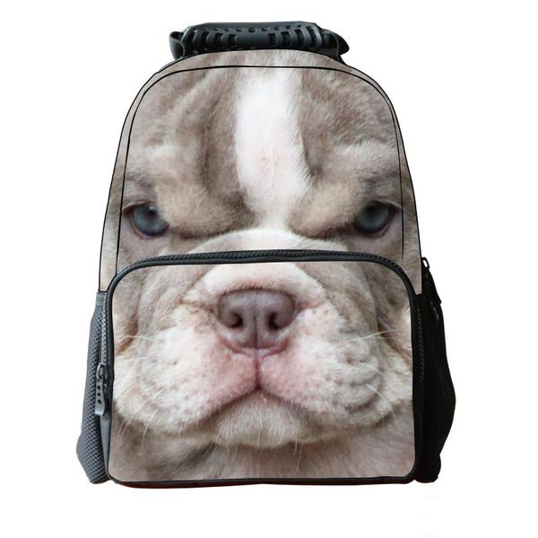 

backpack cute shar pei felt animal fashion student multi-function environmental protection bag casual men and women computer