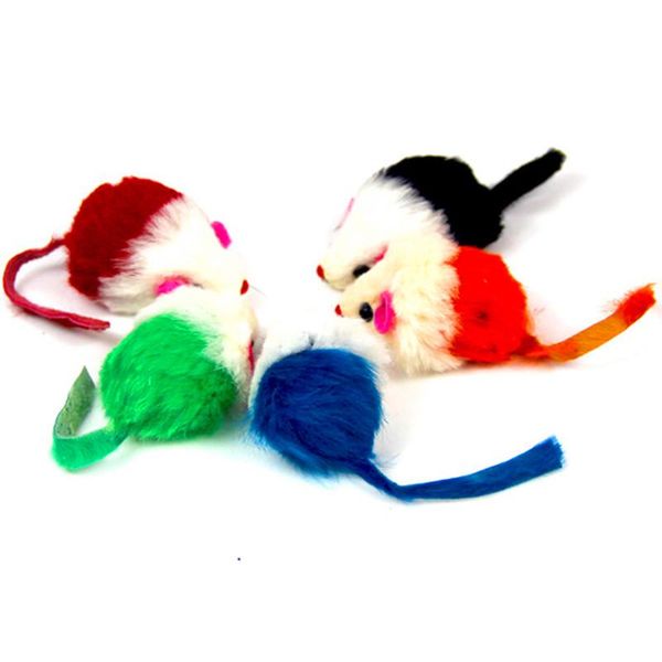 

cat toys 10pcs/lot fur false mouse pet mini funny playing for cats kitten 2 inch