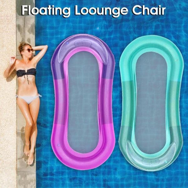

inflatable swim pool float water recliner lounge floating bed party beach supplies swimming ring mattress floats & tubes