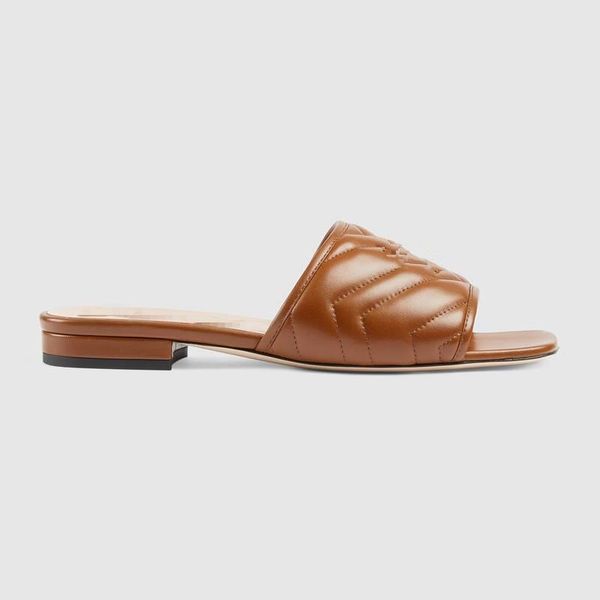 

designer design fashion women's slipper leather material flat shoes 34-41 luxury atmosphere you are worth having, Black