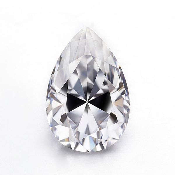 

loose gemstones white ef color 4*6mm pear shape moissanites gem stones for jewelry making brilliant cut mozanit, Black
