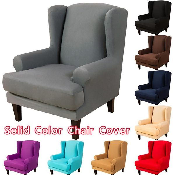 

chair covers sofa cover elastic armchair wingback wing back tiger stool stretch protector slipcover