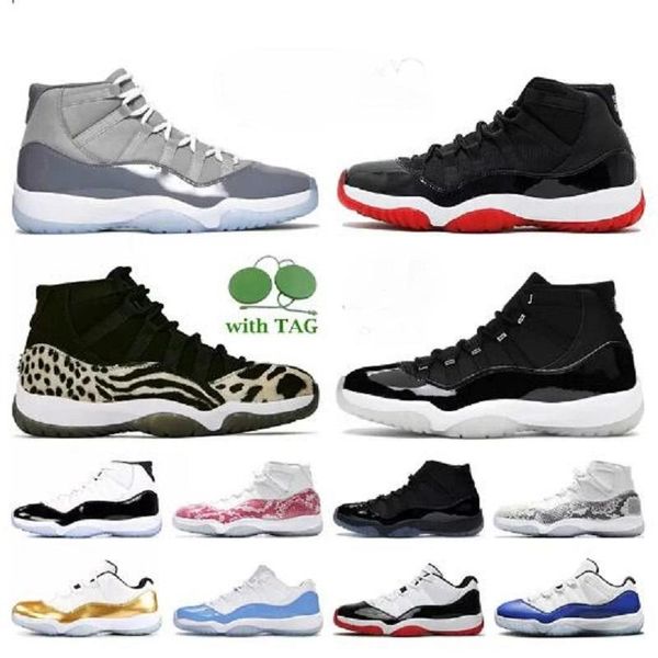 

2022 basketball shoes jumpman 11 low white bred 11s concord 45 23 space jam men women trainers sneakers 25th anniversary sports