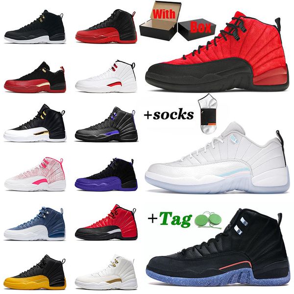 

with box original 12 jumpman men basketball shoe 12s low easter utility university gold xii flu game high ovo bulls mens trainers sports sne