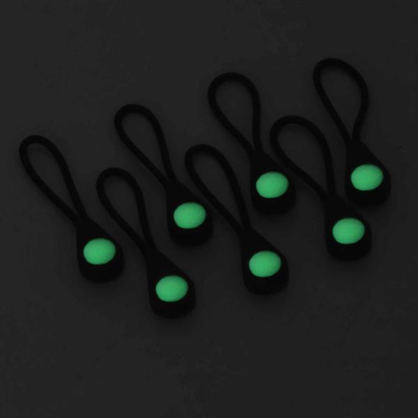 

cords, slings and webbing 20pcs camping hiking backpack zipper pull jacket coat self-luminous drawstring head outdoor anti-lost luminous