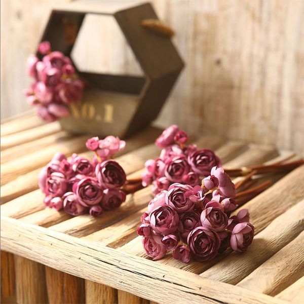 

decorative flowers & wreaths artificial plants wedding decoration handmade mini buds flower short branch home party display