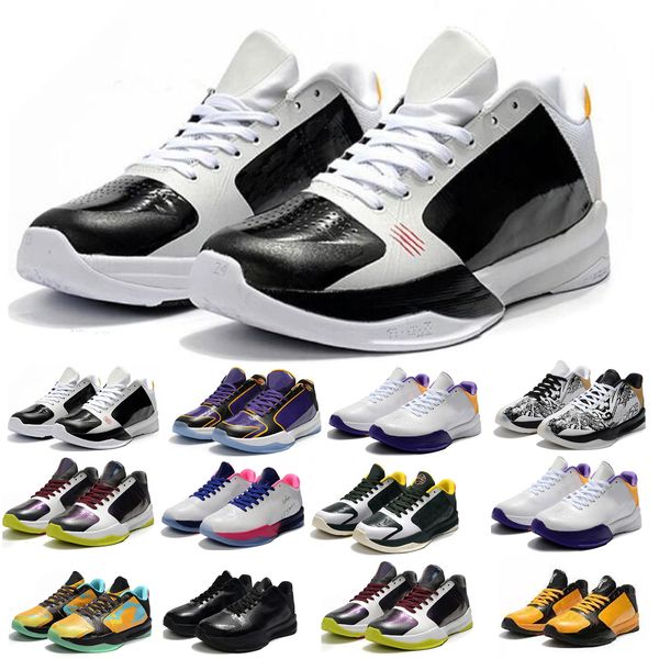 Protro Mamba Yakınlaştırma 5 5 S Erkek Basketbol Ayakkabıları Mambacita Blackout Bruce Lee Chaos Released Koyu Knight Mürekkep Metalik Altın Ya Erkekler Spor Sneakers Eğitmenler