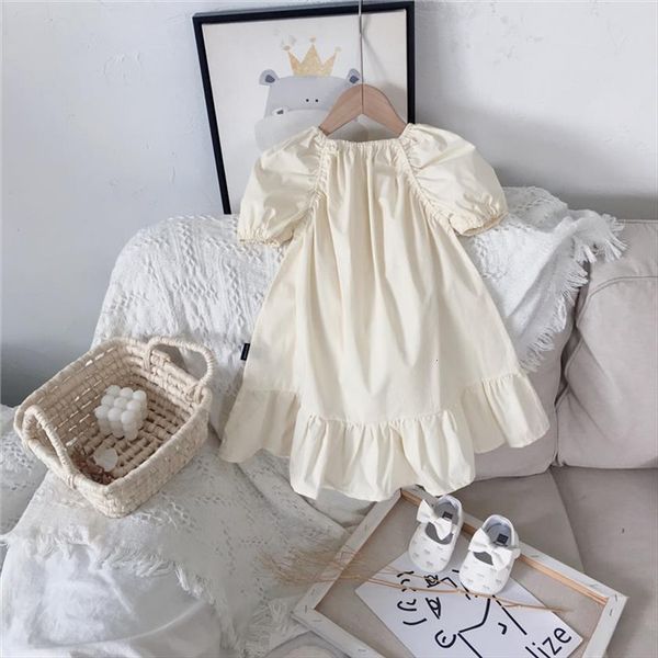 

summer kids clothes fashion girl dress short sleeve princess cute party korean toddler little girls costume vestidos, Red;yellow