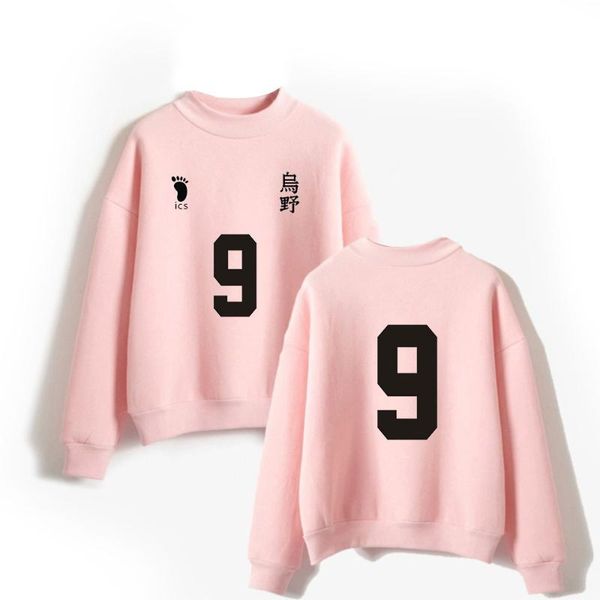 

men's hoodies & sweatshirts japan anime karasuno high school volleyball club haikyuu oversized women/girls kpop long sleeve winter cott, Black
