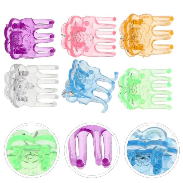 

other garden supplies 60pcs gardening orchid clips rose-shaped plants vine support clip