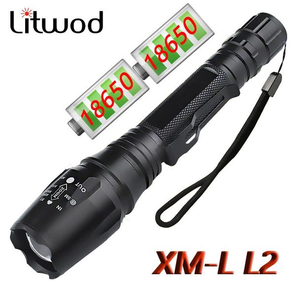 

hard light chip torch alloy aluminum waterproof 18650 battery ( not include) resistant,defense led bulbs flashlights torche torches