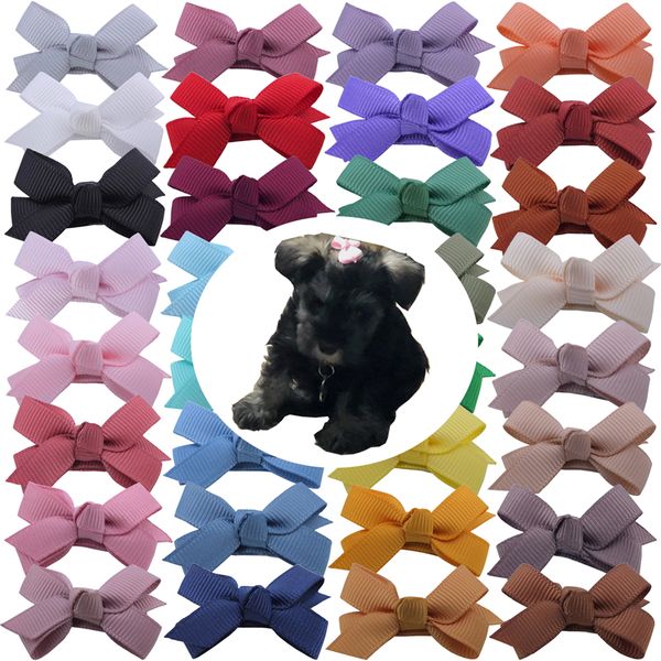 

pet puppy dog hair bow snap clips,small tiny bows for accessories pins, grooming