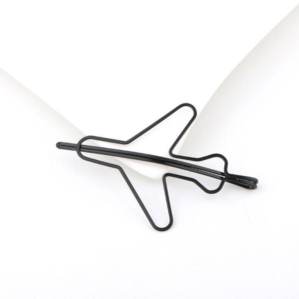 

hair clips & barrettes 1pc fashion black starfish star plane airplane hairgrips hairpins for women jewelry simple accessories, Golden;silver