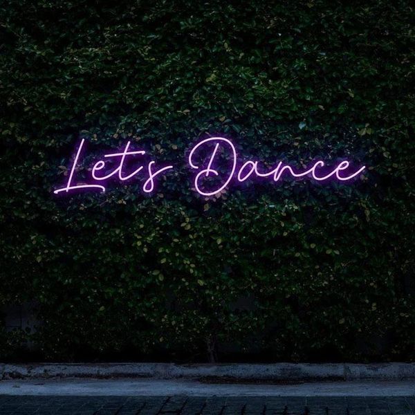 

other event & party supplies custom let's dance led flex neon light acrylic plexiglass sign letter board background decor