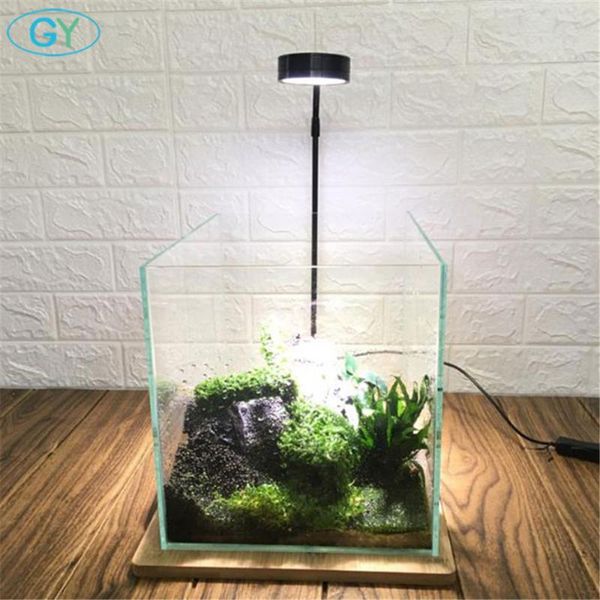 

gooseneck led plant landscape lights black silver aquarium lighting 6000k aquatic eco-bottle grow