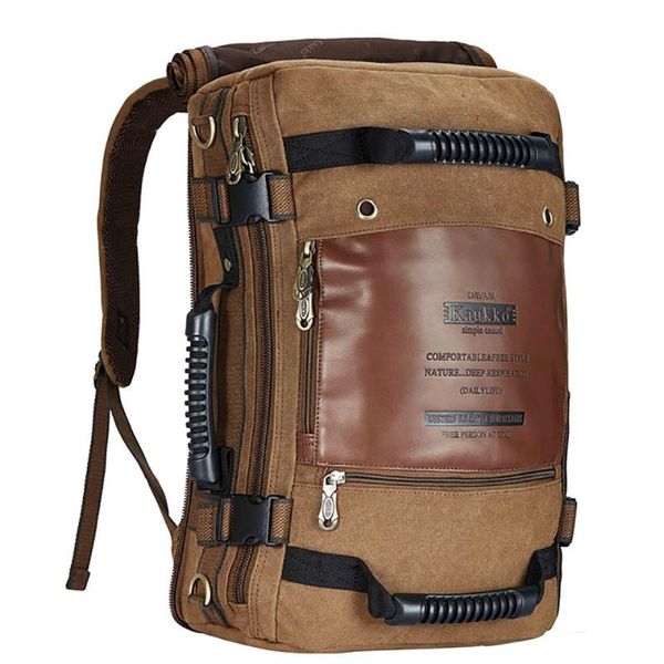 

backpack men backpacks large size travel canvas shoulder bags rucksack multifunctional lapbag fashion 2021