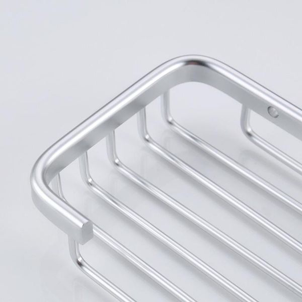 

soap dishes aluminium dish practical holder cosmetics storage basket container silver