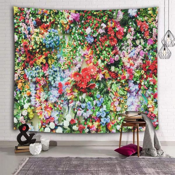 

tapestries colorful flower full bright floral nature tapestry wall hanging for livingroom bedroom dorm home decor