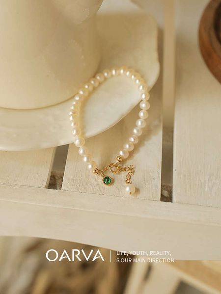 

oarva natural fresh water pearl bracelet designed by ins small group, Black