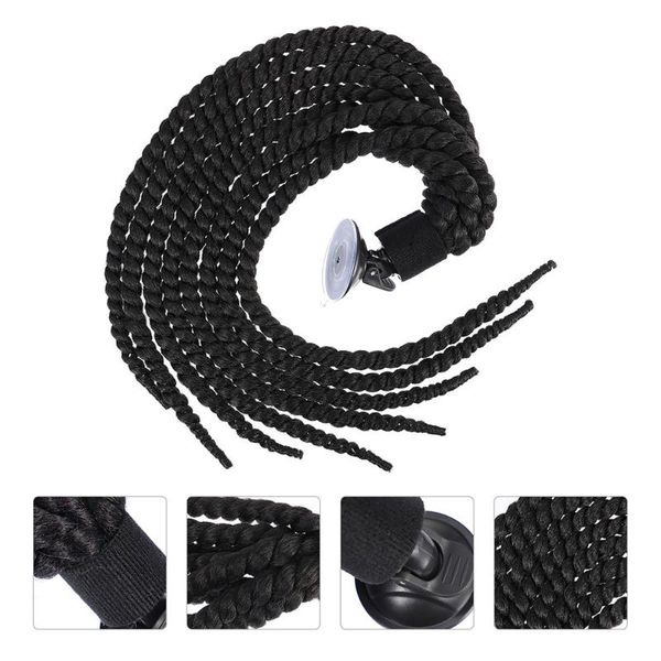 

motorcycle helmets 2pcs helmet braids motorbike decor ponytail riding wigs
