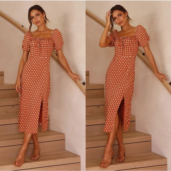 

short sleeve s with lace up at cht and slit hem in spring summer 2021, Black;gray