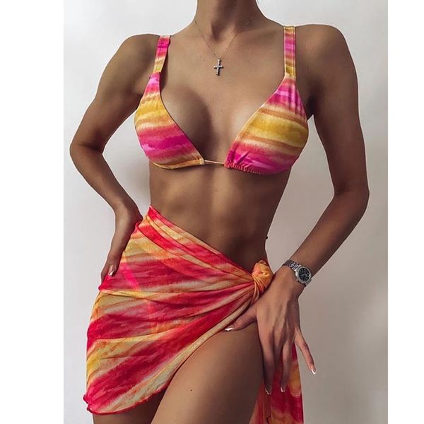 

women's swimwear cover up beach wear micro thong 3 piece bikinis set swim for bathing suit leopard bikini 2021 swimsuit women mesh, White;black