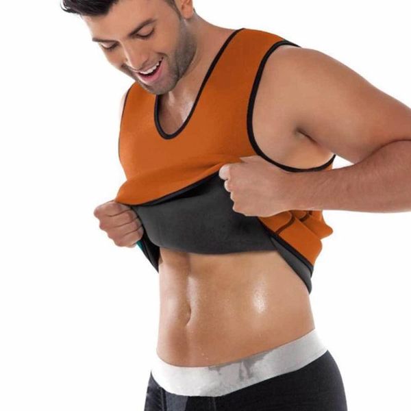 

back support men's body shaping waistcoat slimming fitness shapewear shirts athlethic workout corset weight loss sports tank vest, Black;blue