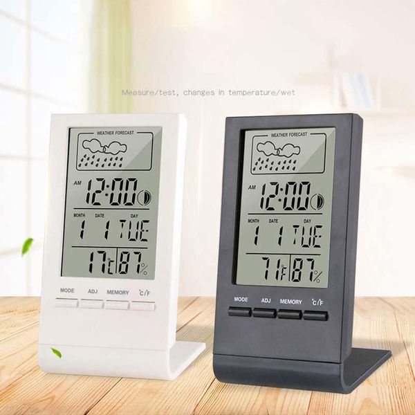 

other clocks & accessories hygrometer gauge indicator indoor/outdoor weather station automatic electronic temperature humidity m