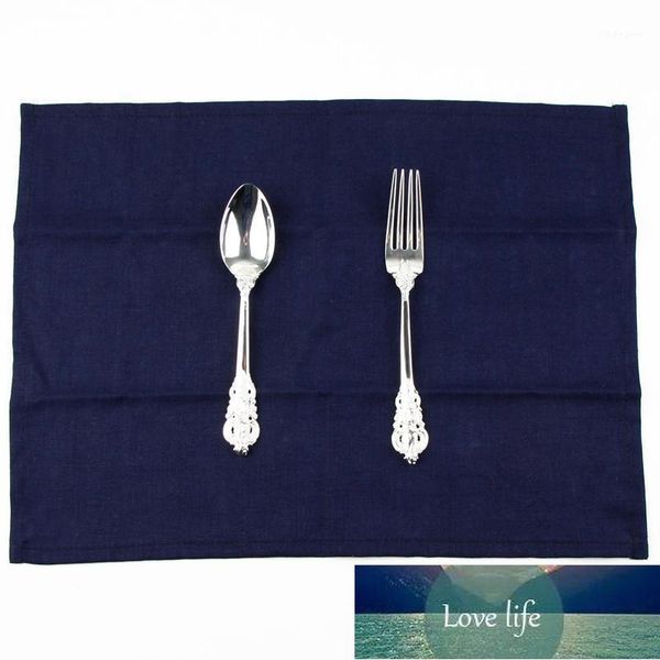 Tabela Guardanapo 9 Cores Slub Linen Guardanapos de Linen Isolamento Calor Fating Kids Tecido Placemats Cozinha Gadgets1 Preço de Fábrica Especialista Especialista Qualidade Mais Recente Estilo