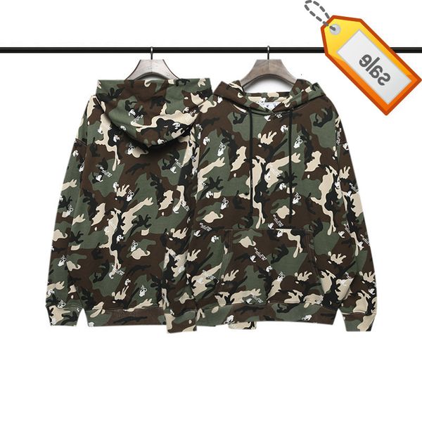 

camouflage and winter off autumn tide br new high street hooded pullover cotton terry sweater style loose jacket for men women, Black