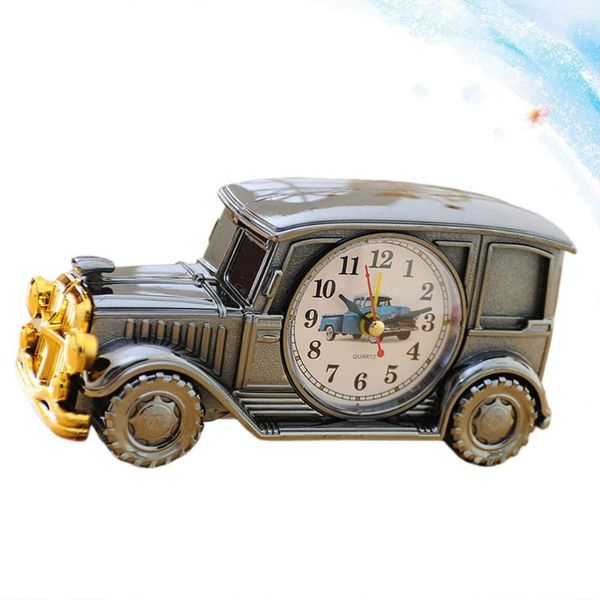 

other clocks & accessories 1pc classic car shape clock deskalarm bedside room decoration for home dorm office black silver
