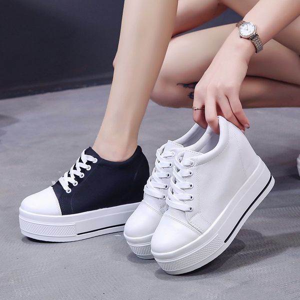 

dress shoes canvas shoes of women high-ranking trainers mrs. autumn breathable miss zapatos paragraph mujer uqvh, Black