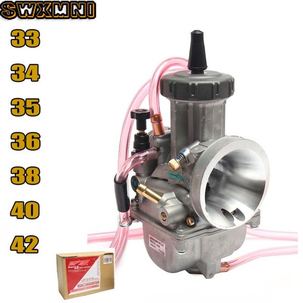 

universal pwk33mm 34mm 35mm 36mm 38mm 40mm 42mm carburetor for keihin 2t 4t scooter atv utv 250cc 300cc 350cc 400cc engine motorcycle fuel s