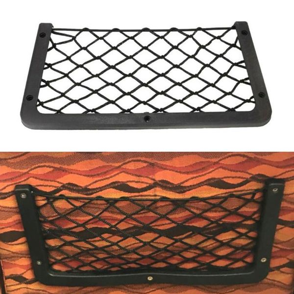 

car organizer for campervan caravan boat storage net bag interior stuff black 1pc