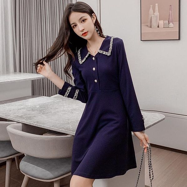 

casual dresses drowyd retro black mini dress queen 2021 women fashion girl boho long sleeve elegant nightclub party vestidos, Black;gray