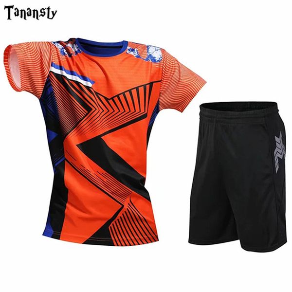 

tennis jerseys badminton shirt shorts set men table tennis sets ping pong clothes badminton jogging sports suits, Black;yellow