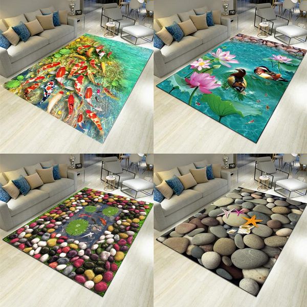 

carpets modern 3d carpet living room sofa tea table household bedroom bedside doormat children's crawling mat kitchen bathroom floor
