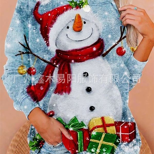 

2021 new autumn winter women's christmas sweater pullover, Black