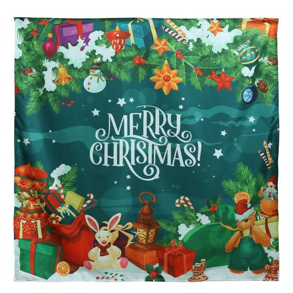 

table cloth 1pc christmas square tablecloth waterproof oil-proof cover for home party