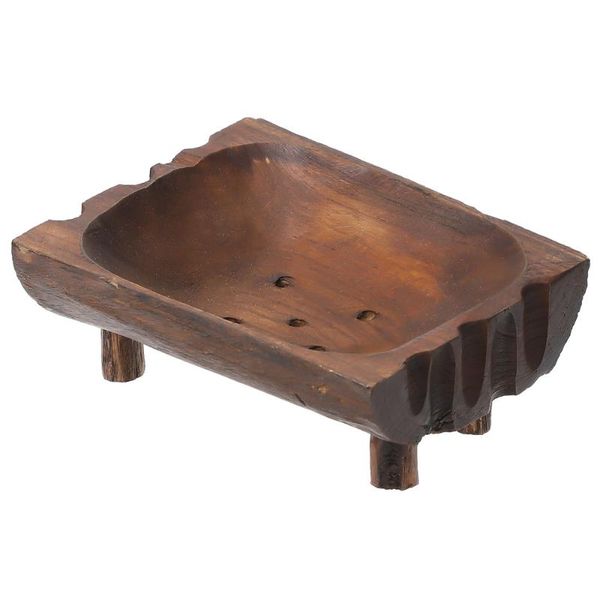 

soap dishes 1pc retro style wooden holder home bathroom tray container case