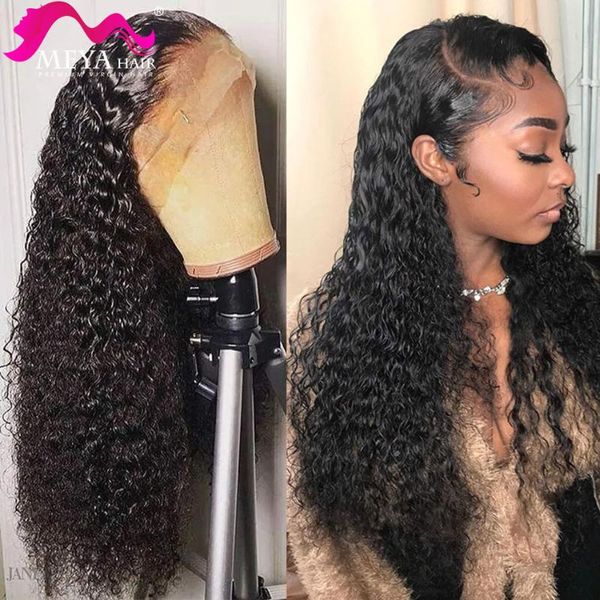 

lace wigs 13x4 wig 28 30 inch water wave human hair frontal 4x4 5x5 closure deep curly glueless virgin brazilian, Black;brown