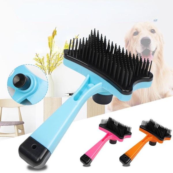 

dog grooming pet comb dogs cat hair slicker gilling brush quick cleaning tools plastic combs supplies