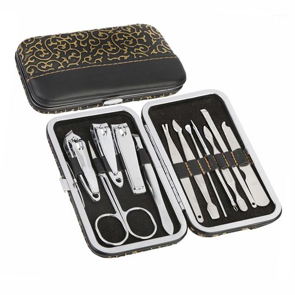 

taoye teemo 12pcs professional manicure stainless steel nail clippers scissors suit set kits art tools1