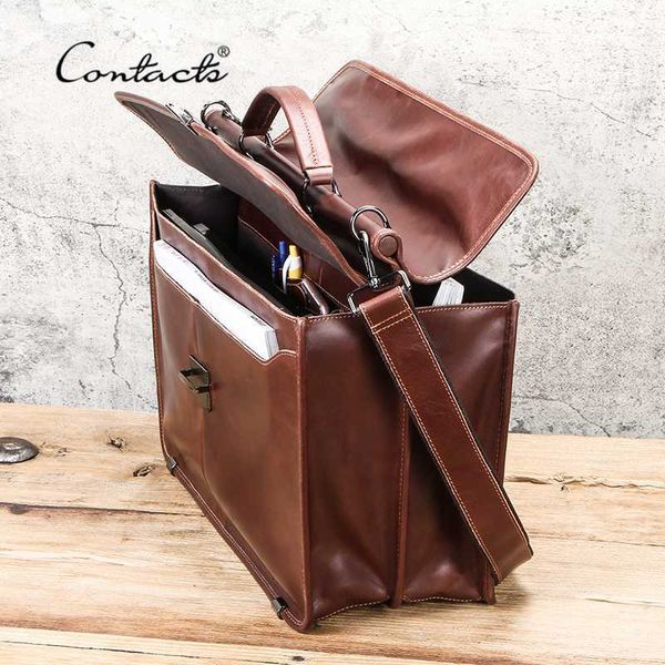 

briefcases contact's casual men lapbag for 15.6\ x0v4